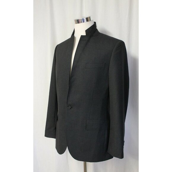 J Crew Ludlow Single Button Suit Jacket In Italian Wool Charcoal 40R 03744 $425 - Picture 2 of 5